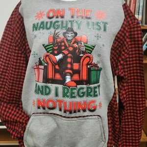 Upcycled Oversized Freddy Christmas Sweatshirt